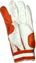 batting glove red